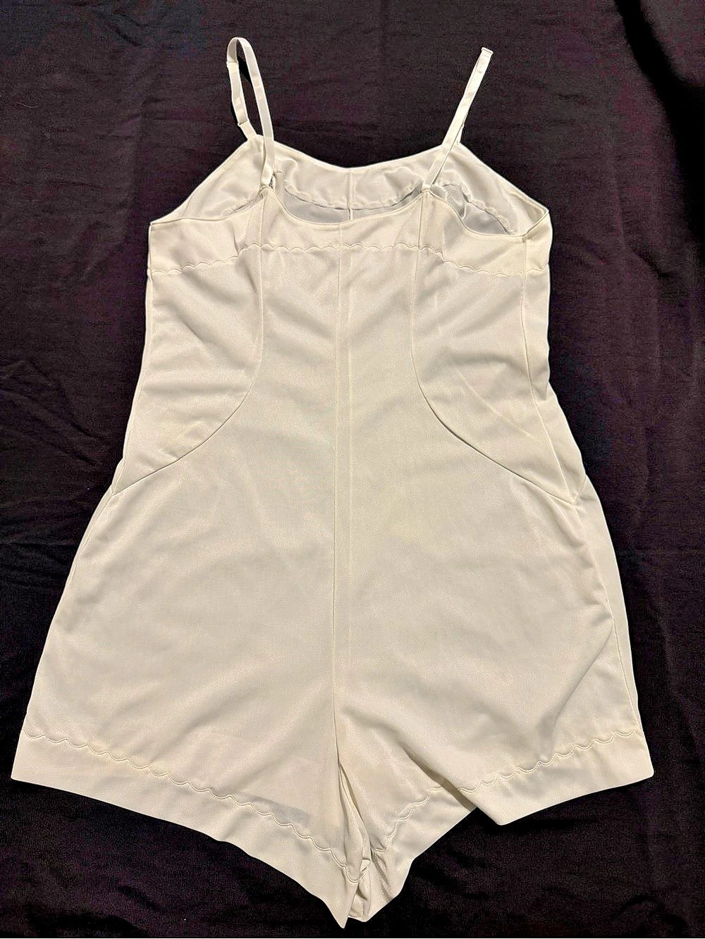 Vintage Penney / Gaymade White Structured Shapewear Bodysuit - Size 38